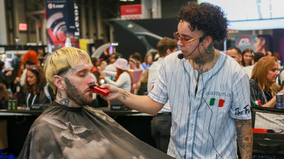 Barber demo at the International Beauty Show NY - 2024